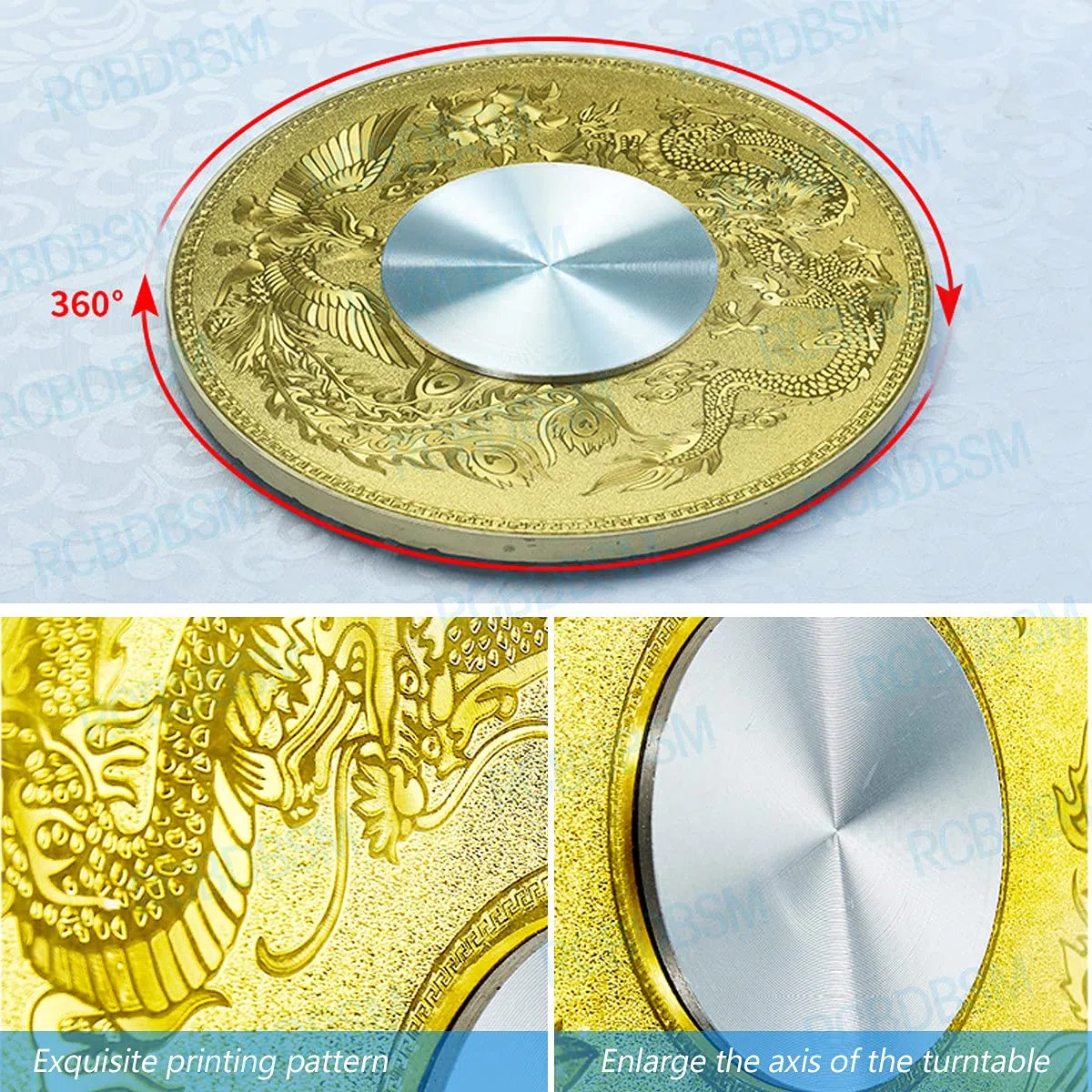 Servierplatte Lazy Susan Drehteller 360º Drehbar Runder Tische Drehplatte,Drehplatte Gehärtetes Glas Servierteller,Pflegeleicht,Robust,Durchmesser: 60cm-120cm,120cm/47.2in
