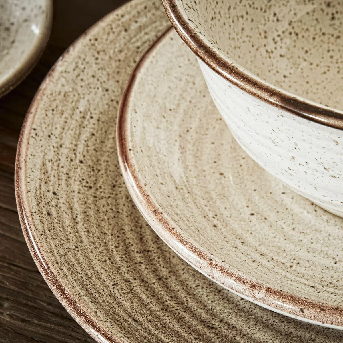 LOBERON Geschirr 30er Set Murray, beige