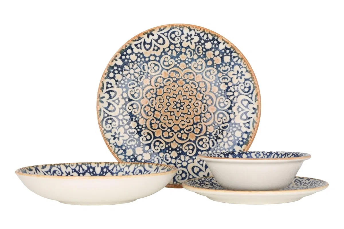 Bonna Geschirrset (Medium) - Alhambra - 24 teilig - 6 Personen - Porzellan