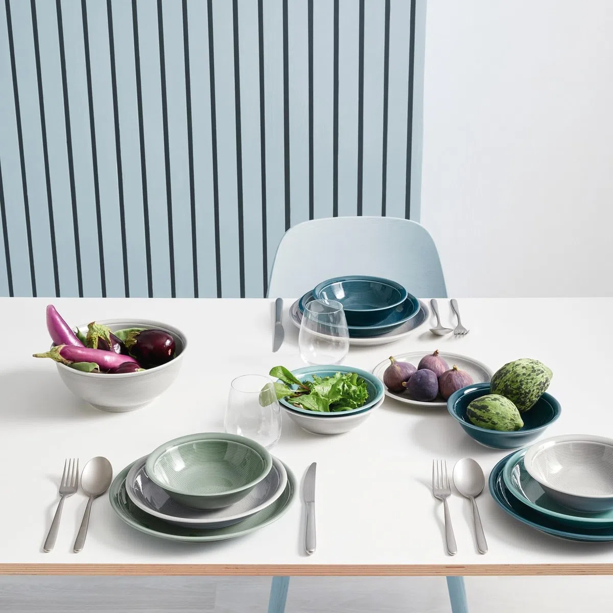Thomas Trend Colour Mixed II Frühstücksset Geschirr, 18-teiliges Porcelain Dinner Set, Porzellan