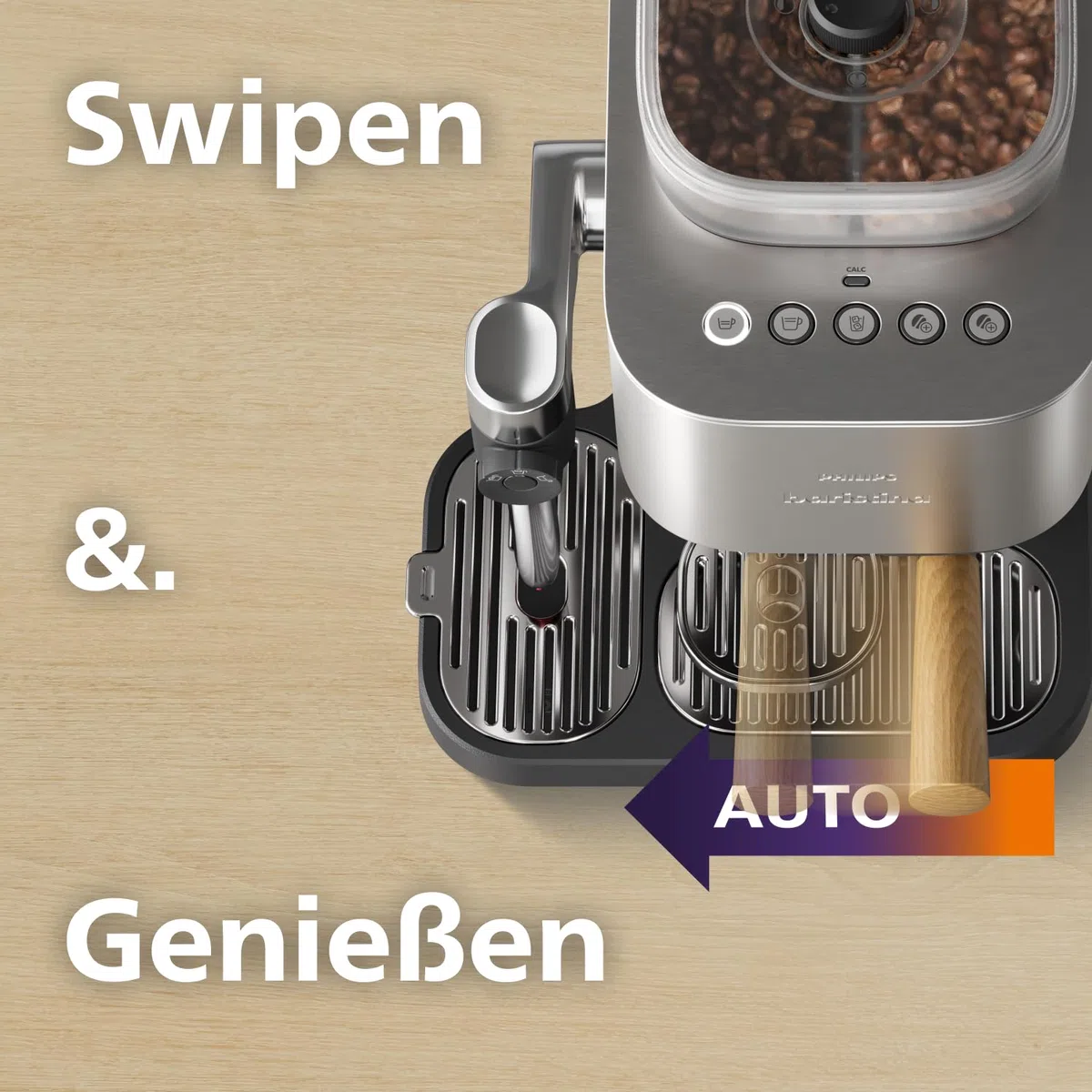 PHILIPS Baristina Latte Plus Espressomaschine mit Bean Swap