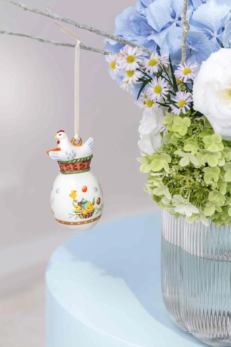 Villeroy & Boch – Annual Easter Edition Set 2026 bunt – Ostern: Becher, Teller, Schale, Eierbecher und Ornament – Oster Keramik – Limitiertes Sammlerstück – Premium Bone Porzellan