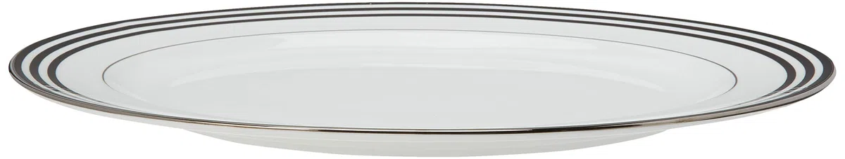 Kate Spade Parker Place ovale Servierplatte, 40,6 cm, 1,8 kg, Blau