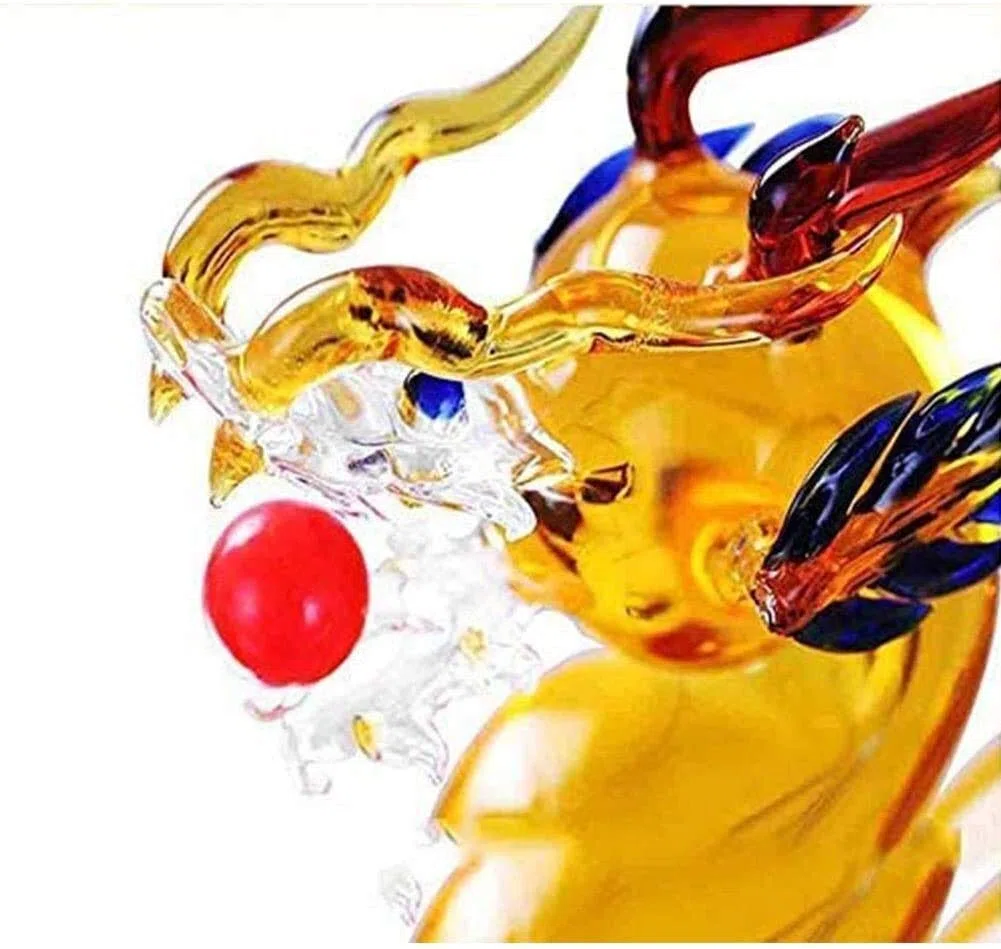 Dekanter, Whiskey-Dekanter, Drachenform, handwerkliche Weinflasche, Borosilikatglas, moderne Einfachheit (Drache, 750 ml)