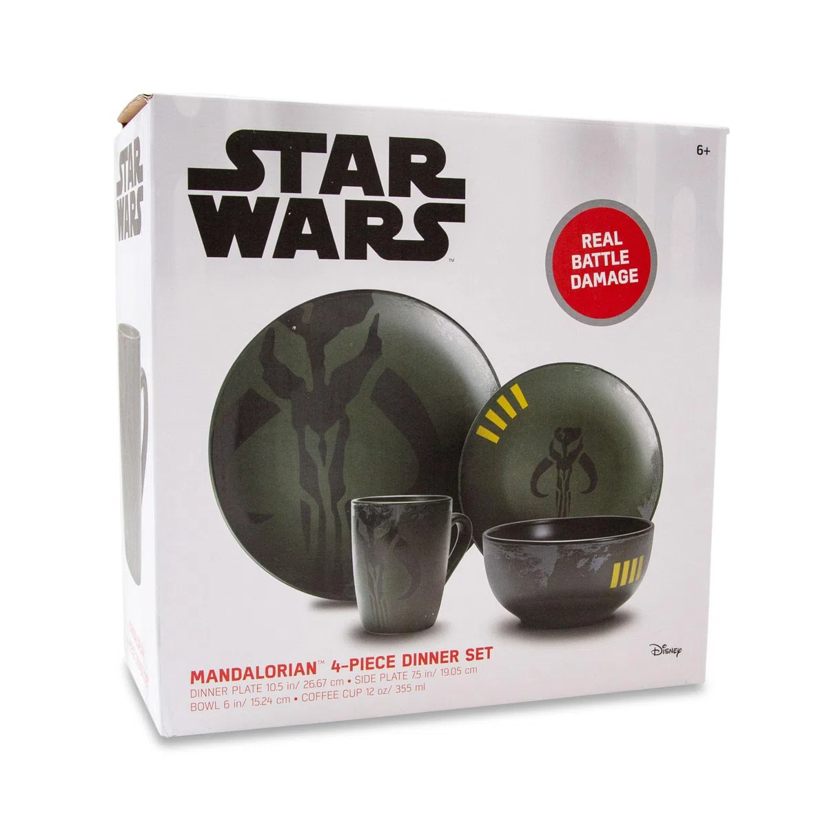 Star Wars Boba Fett Mandalorian Teller & Bowl Collection | 4-teiliges Set