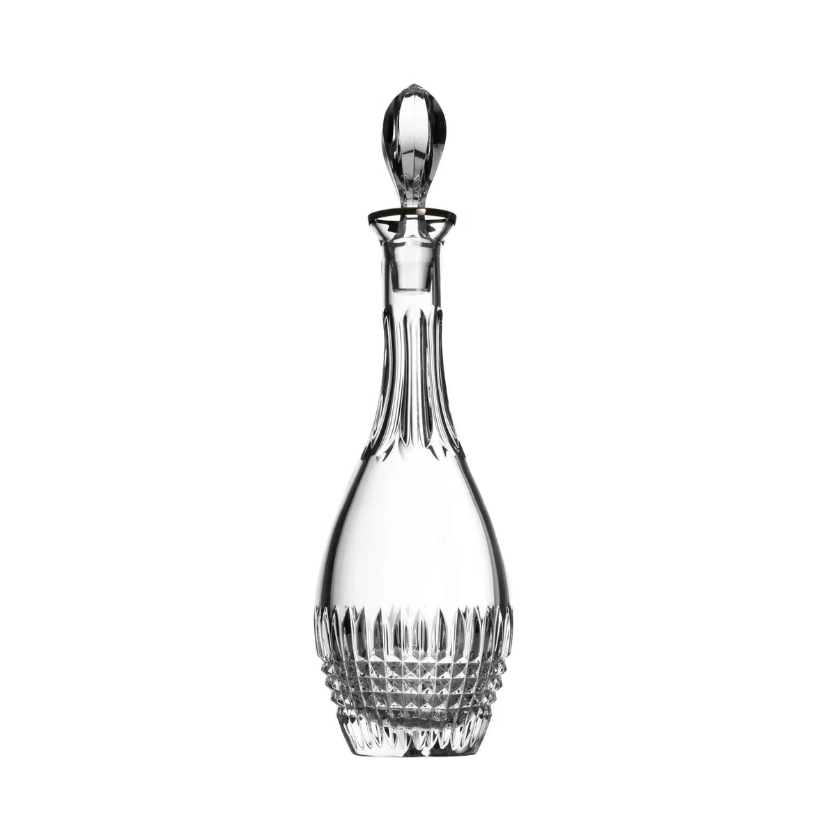 ARNSTADT KRISTALL Dekanter Weinkaraffe Kristallglas Empire (37,3 cm) mit 24 Karat Goldrand