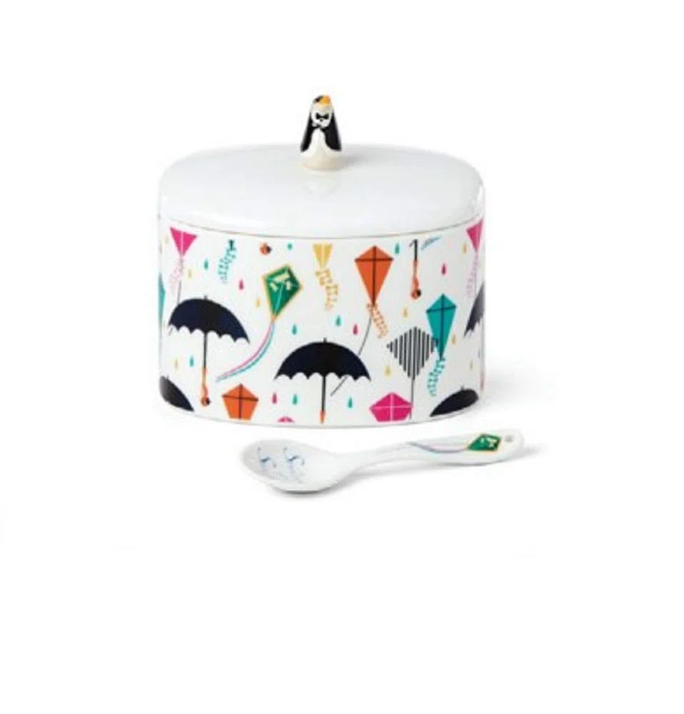 Lenox Mary Poppins Returns Zuckerdose mit Löffel, 0,5 kg, mehrfarbig