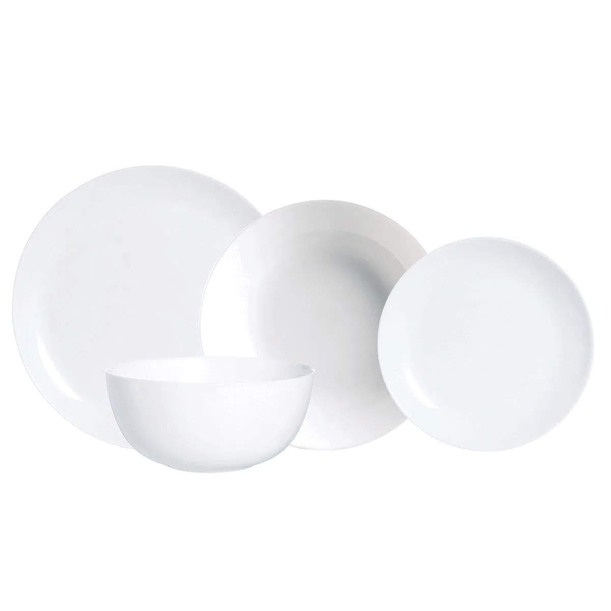 Luminarc Geschirrset 19 PIEZAS weiß