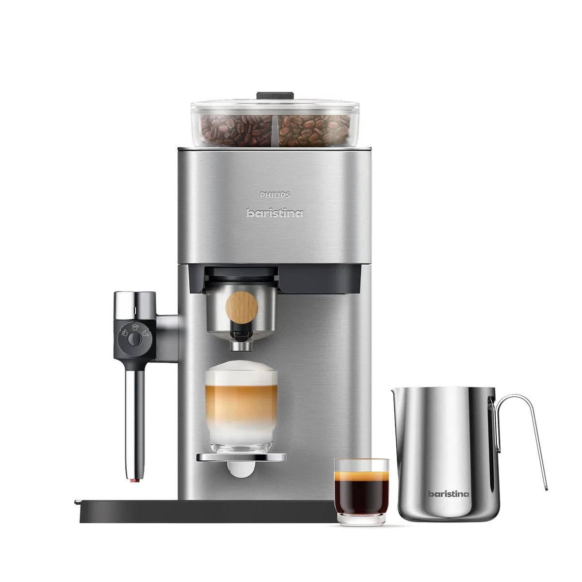 PHILIPS Baristina Latte Plus Espressomaschine mit Bean Swap