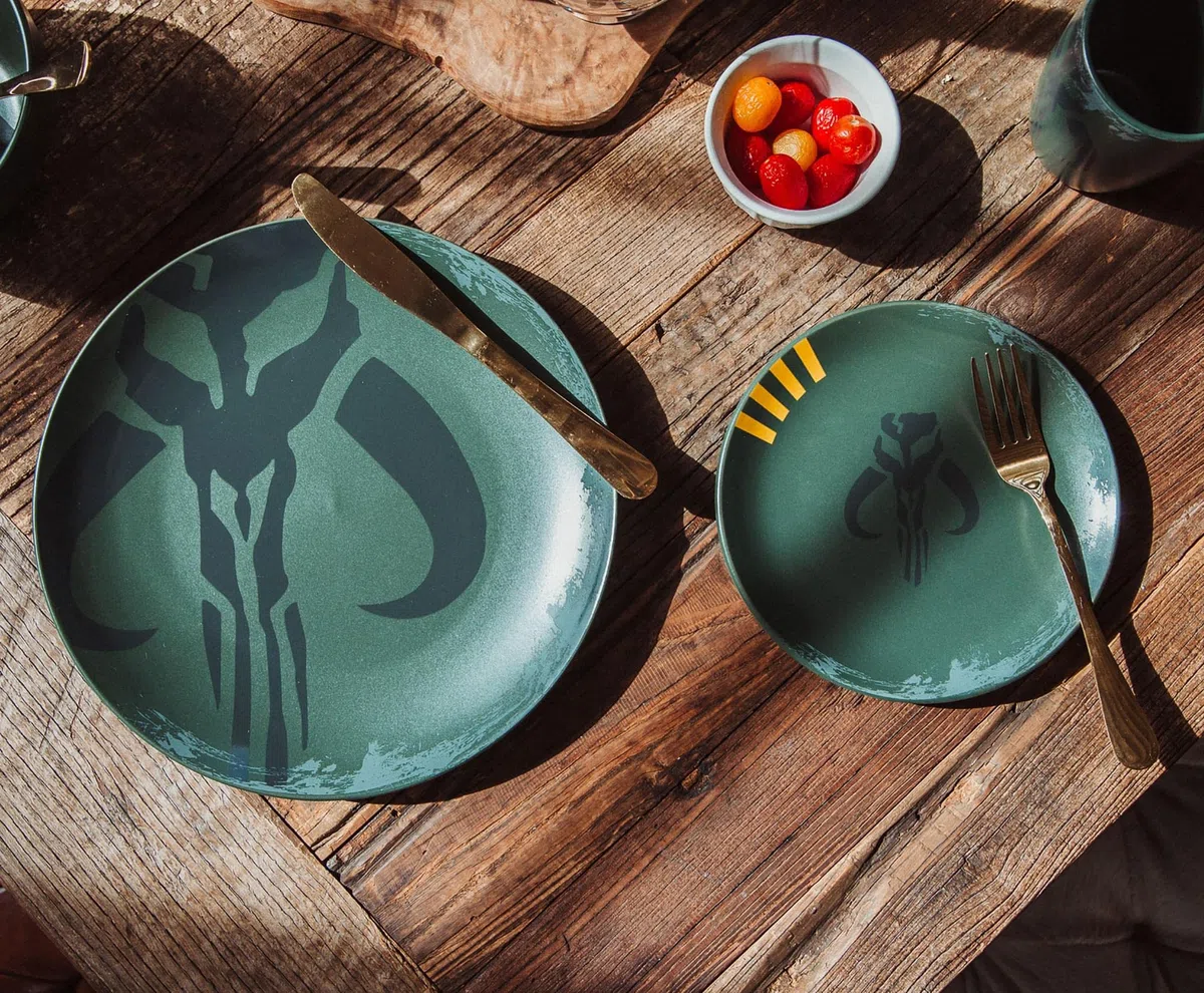 Star Wars Boba Fett Mandalorian Teller & Bowl Collection | 4-teiliges Set