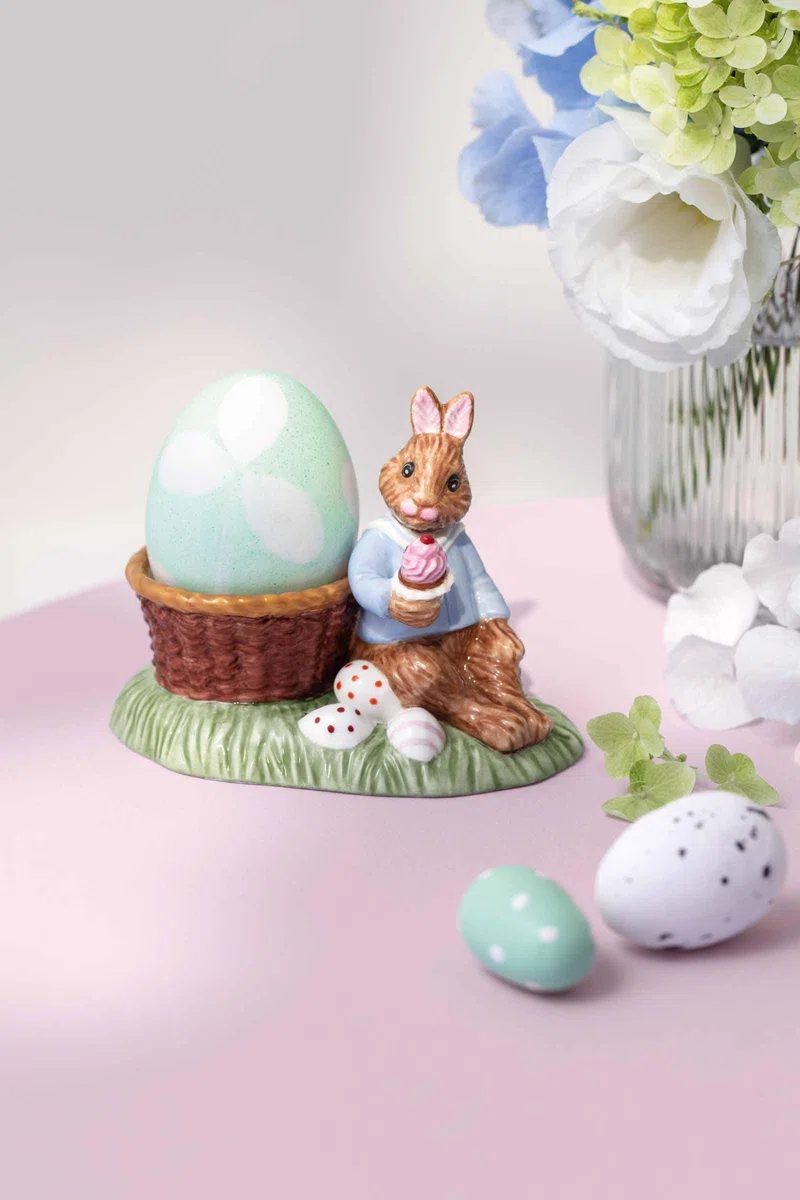 Villeroy & Boch – Annual Easter Edition Set 2026 bunt – Ostern: Becher, Teller, Schale, Eierbecher und Ornament – Oster Keramik – Limitiertes Sammlerstück – Premium Bone Porzellan