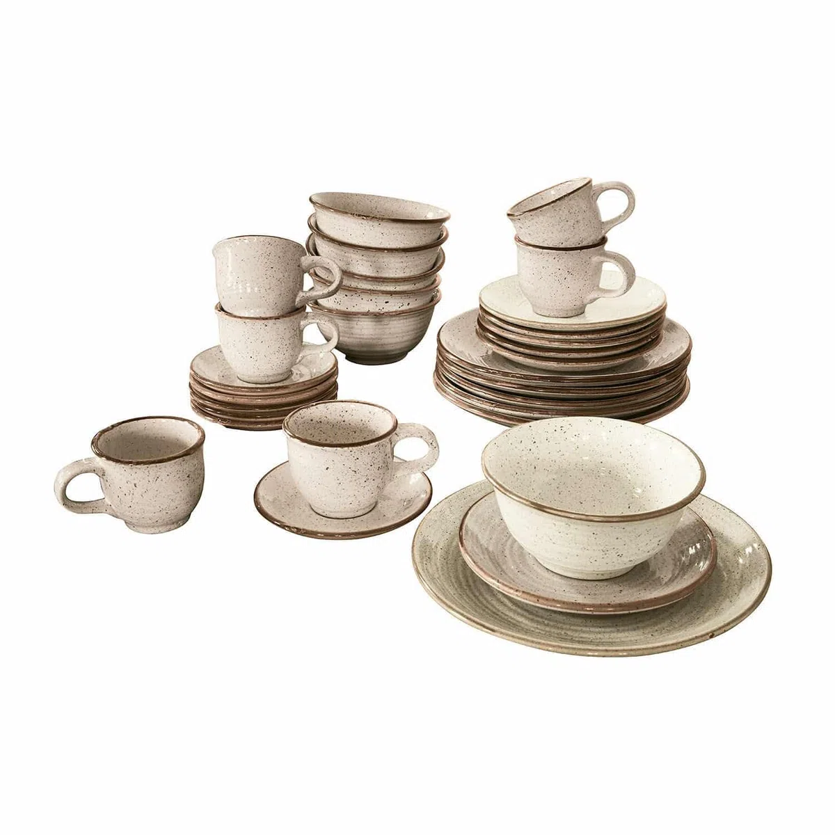 LOBERON Geschirr 30er Set Murray, beige