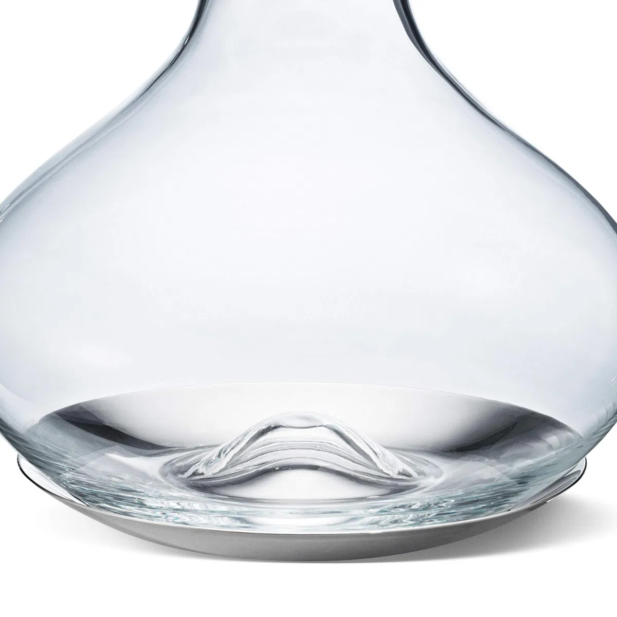 Georg Jensen 10013570 Sky Wein Edelstahl Untersetzer Karaffe, Glas, silber