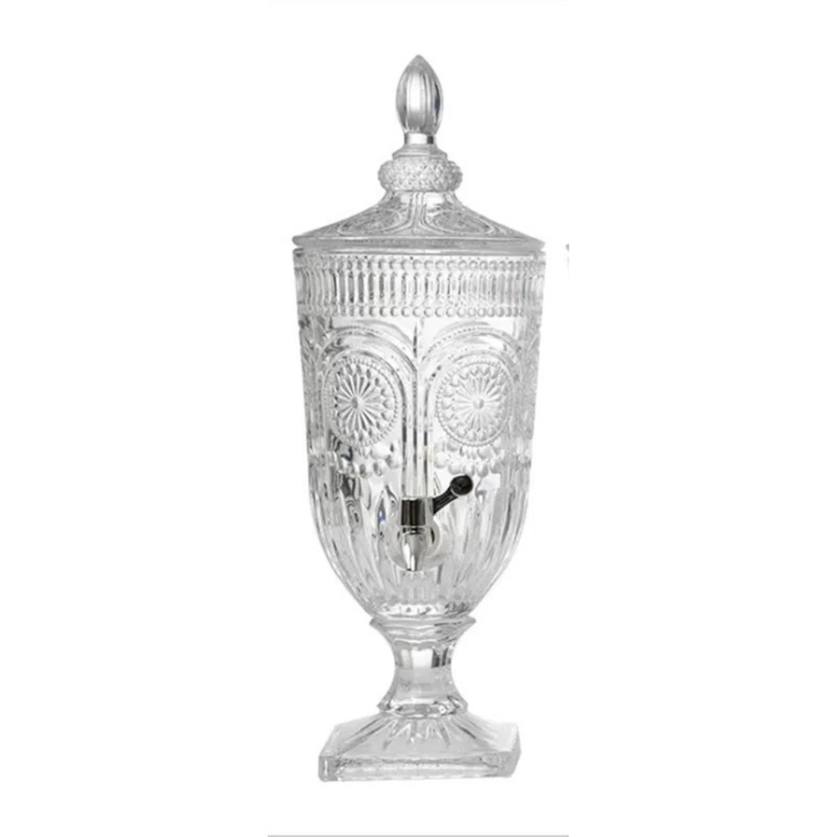 Getränkespender Getränkespender aus Glas Getränkespender for Partys und Hochzeiten Getränkespender aus der Glaskristallkollektion Saftspender(Diamond,3L)
