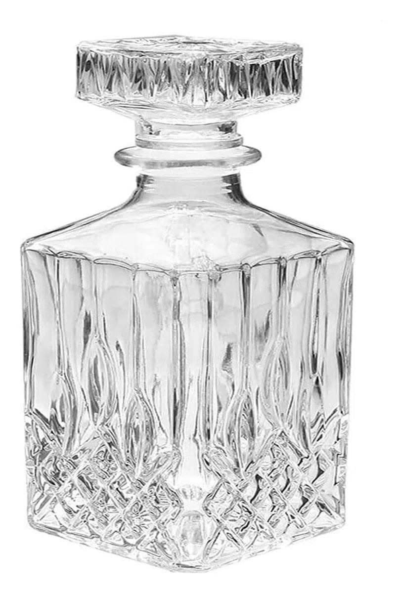 Karaffe Rotwein Dekanter 1000ml Quadratische Glas Schnapsflasche mit Stopfen Deckel Dekanter Kristall Behälter Wasser Saft Tee Milch Krug Krug
